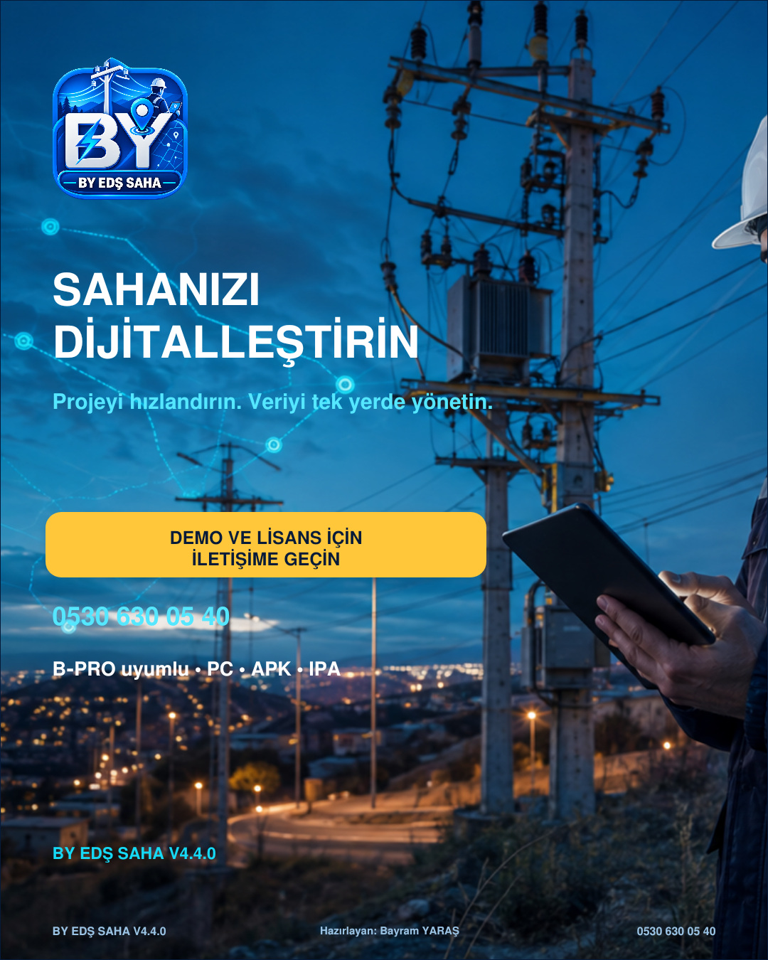 BY EDS SAHA demo ve lisans tanıtımı: sahanızı dijitalleştirin